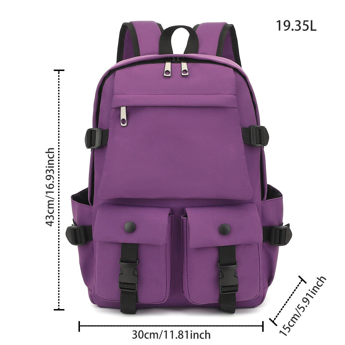 Travel Large Capacity 16-inch Backpack for High School Students Computer Backpack All-match Senior high school Schoolbag for Junior High School Students and College Students