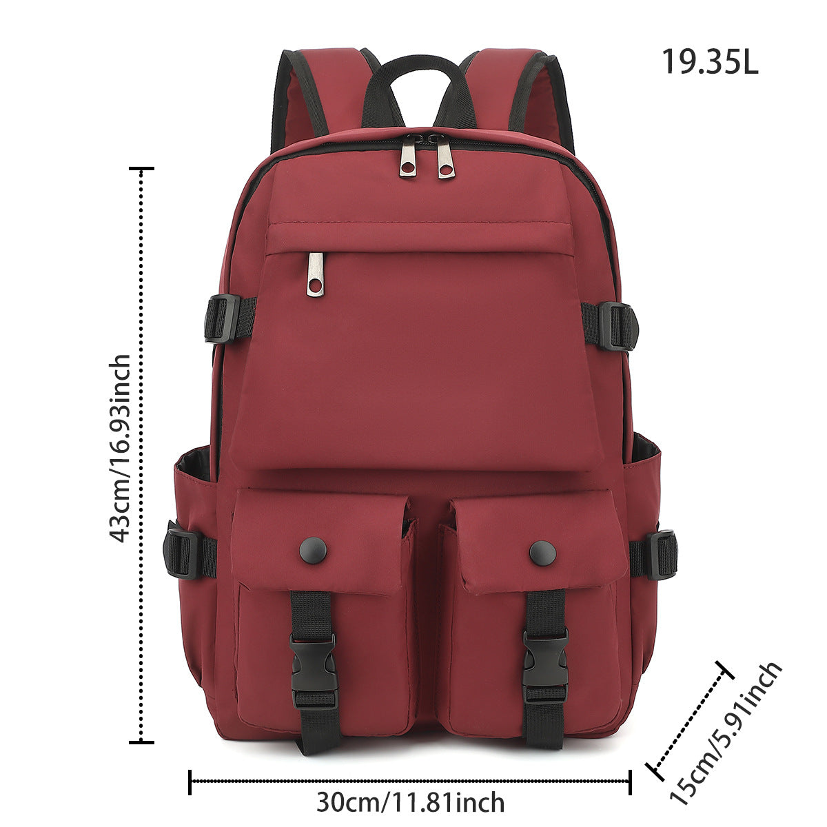 Travel Large Capacity 16-inch Backpack for High School Students Computer Backpack All-match Senior high school Schoolbag for Junior High School Students and College Students