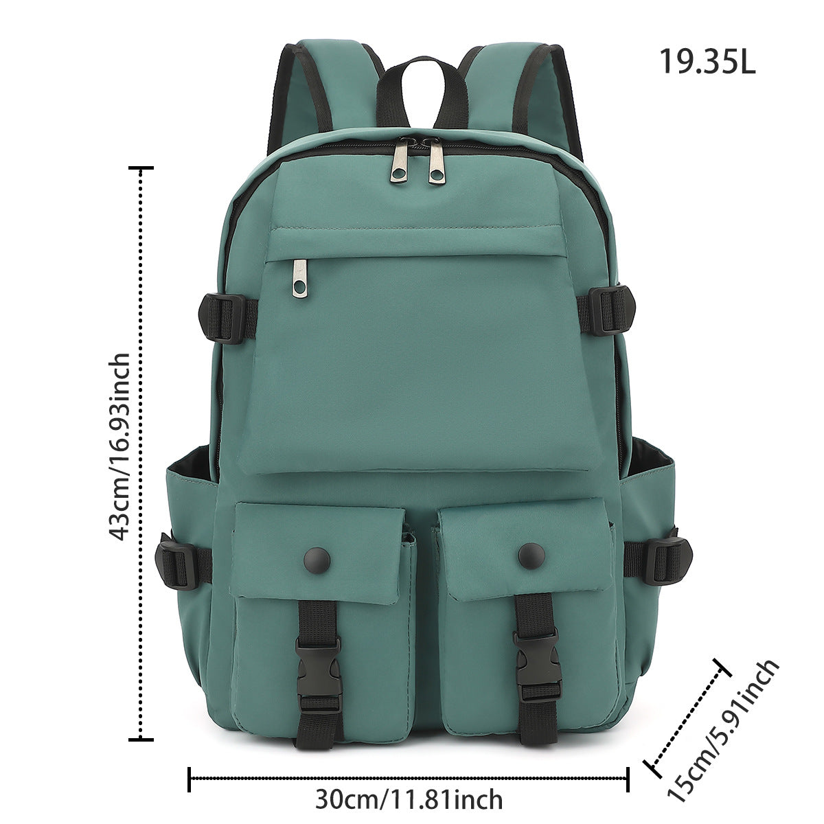 Travel Large Capacity 16-inch Backpack for High School Students Computer Backpack All-match Senior high school Schoolbag for Junior High School Students and College Students
