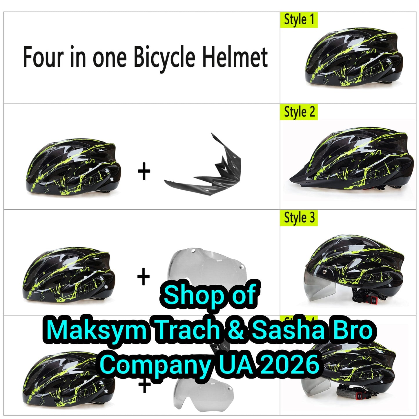🔥PJT 4-in-1 Lightweight Cycling Helmet 18 Breathable Holes!