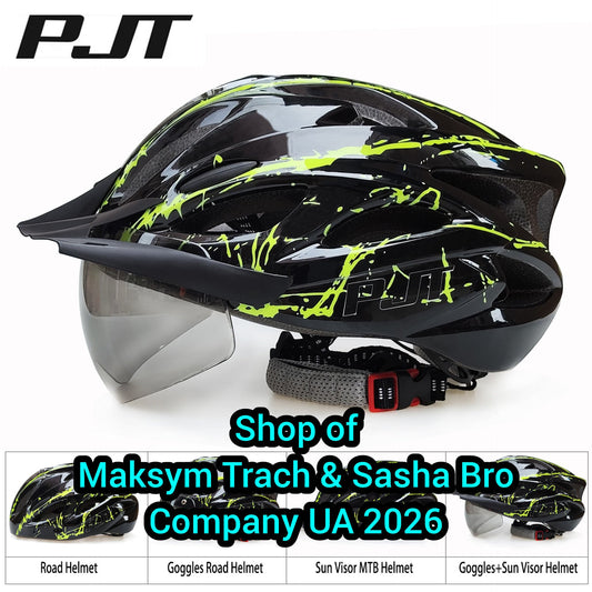 🔥PJT 4-in-1 Lightweight Cycling Helmet 18 Breathable Holes!