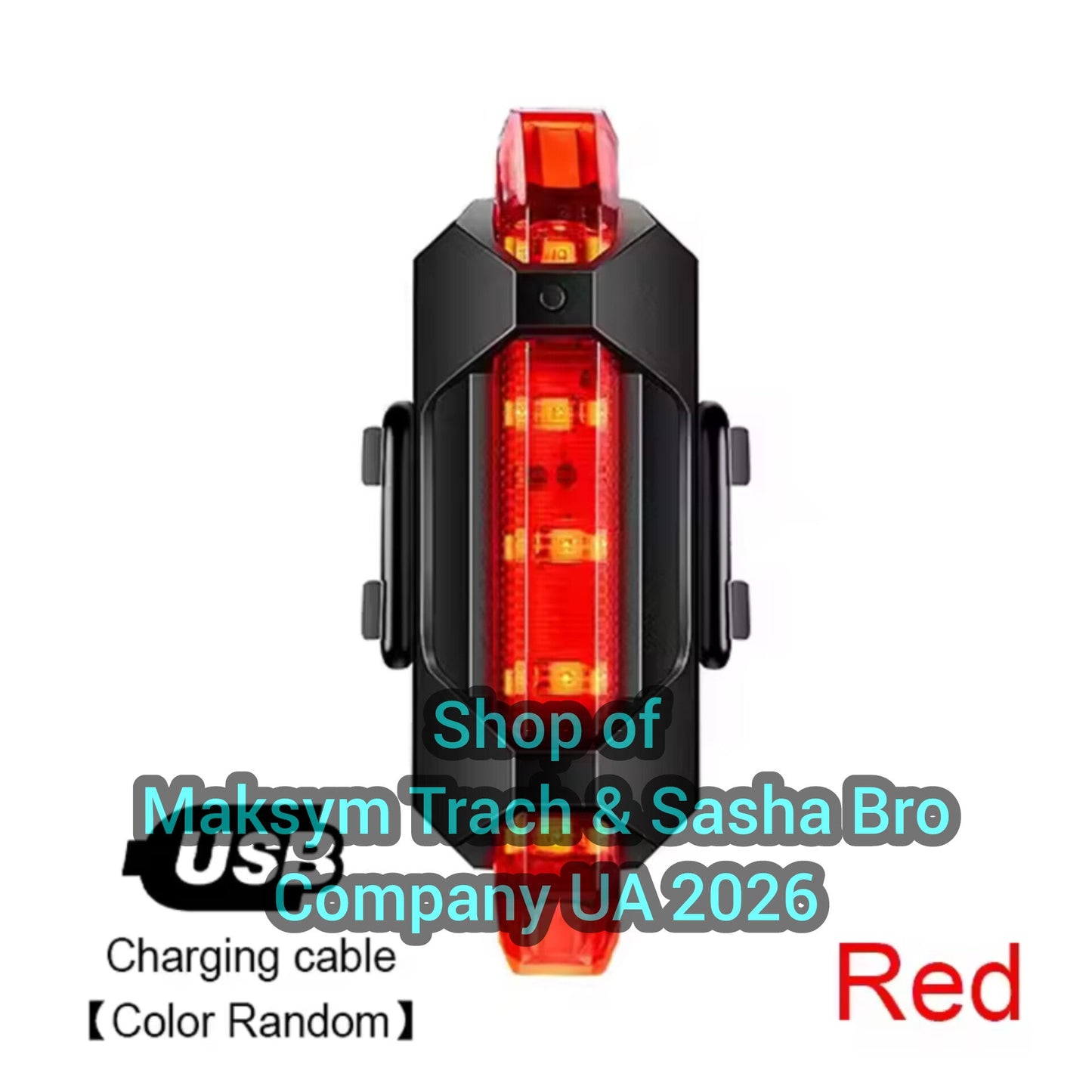 🔥Bike Light Set Bicycle Headlight Taillight USB Rechargeable!