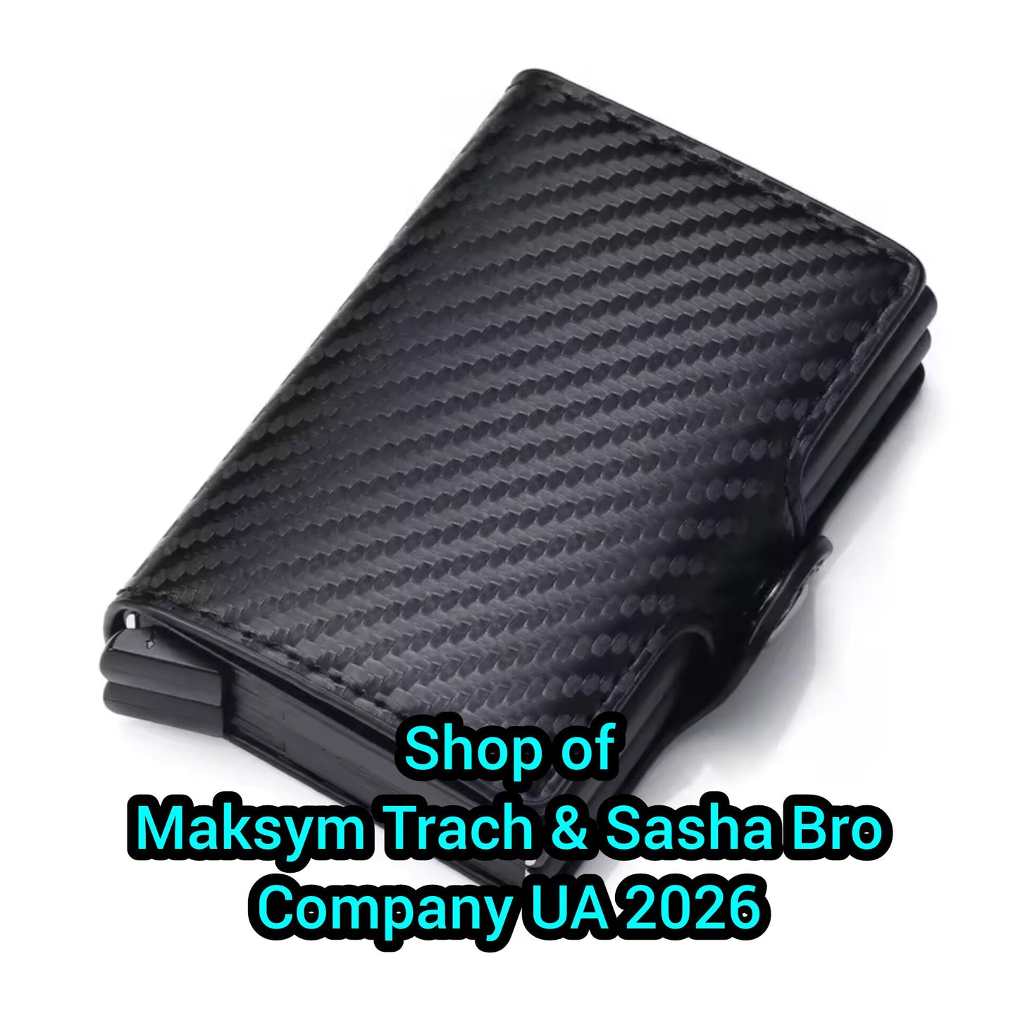 🔥Rfid Men Card Wallets Carbon Fiber Slim Mini Wallet 14 Card Holders Small Money Bag Male Purses! Maksym Trach.