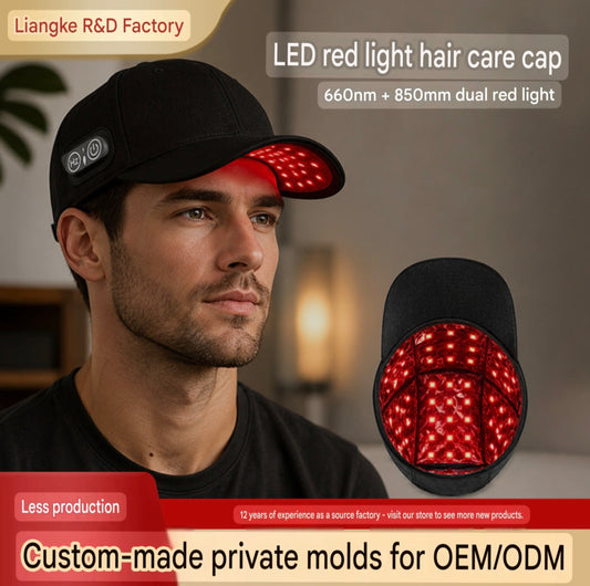 Red Light Hair Care Cap for Home Use, Led Care Cap for Scalp and Hair Maintenance, Colored Light Hair Beauty Cap, Dual Red Light Hair Care Cap