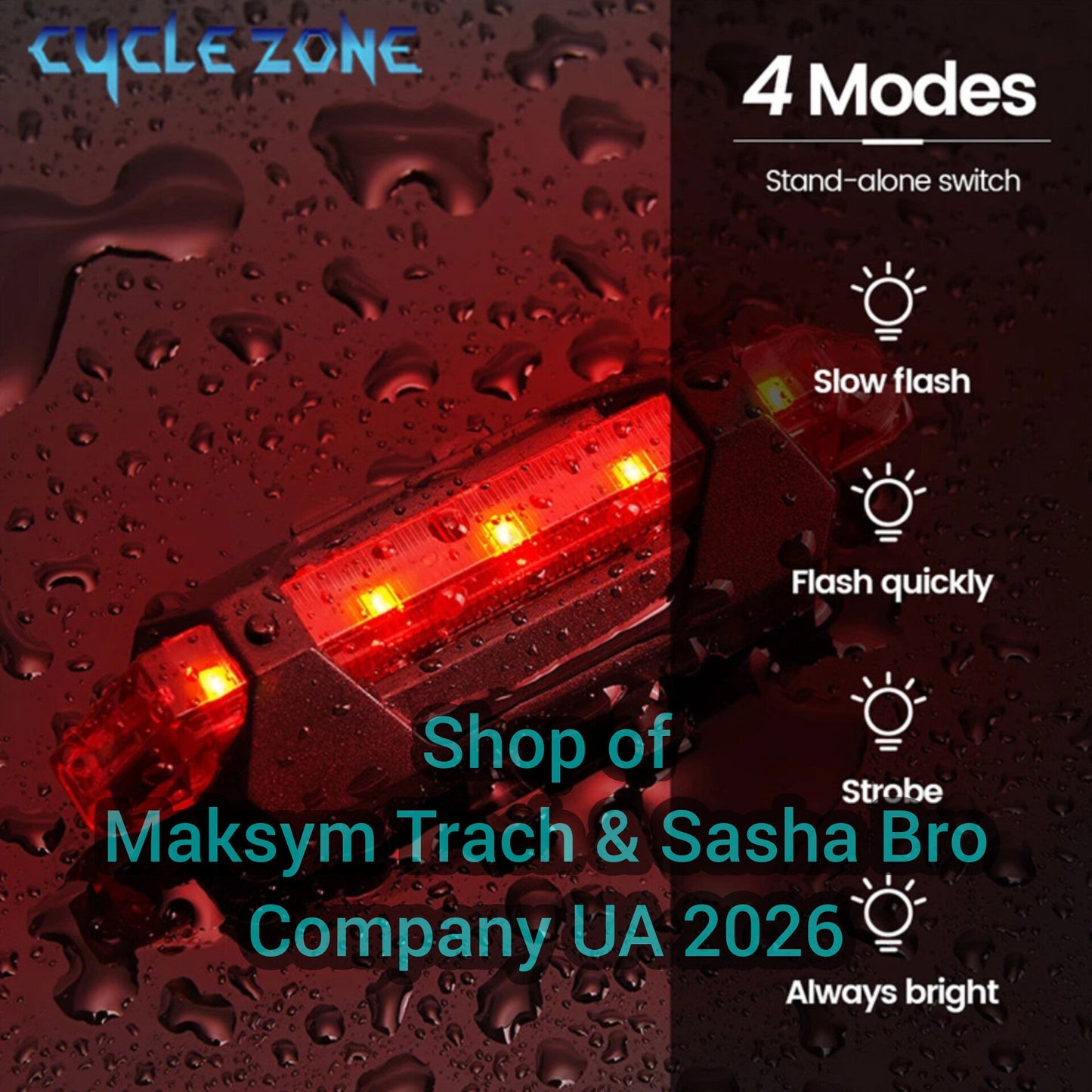 🔥Bike Light Set Bicycle Headlight Taillight USB Rechargeable!