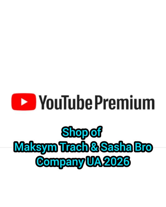 🔥YouTube Premium Subscription + YouTube Music 1 mouths Maksym Trach!