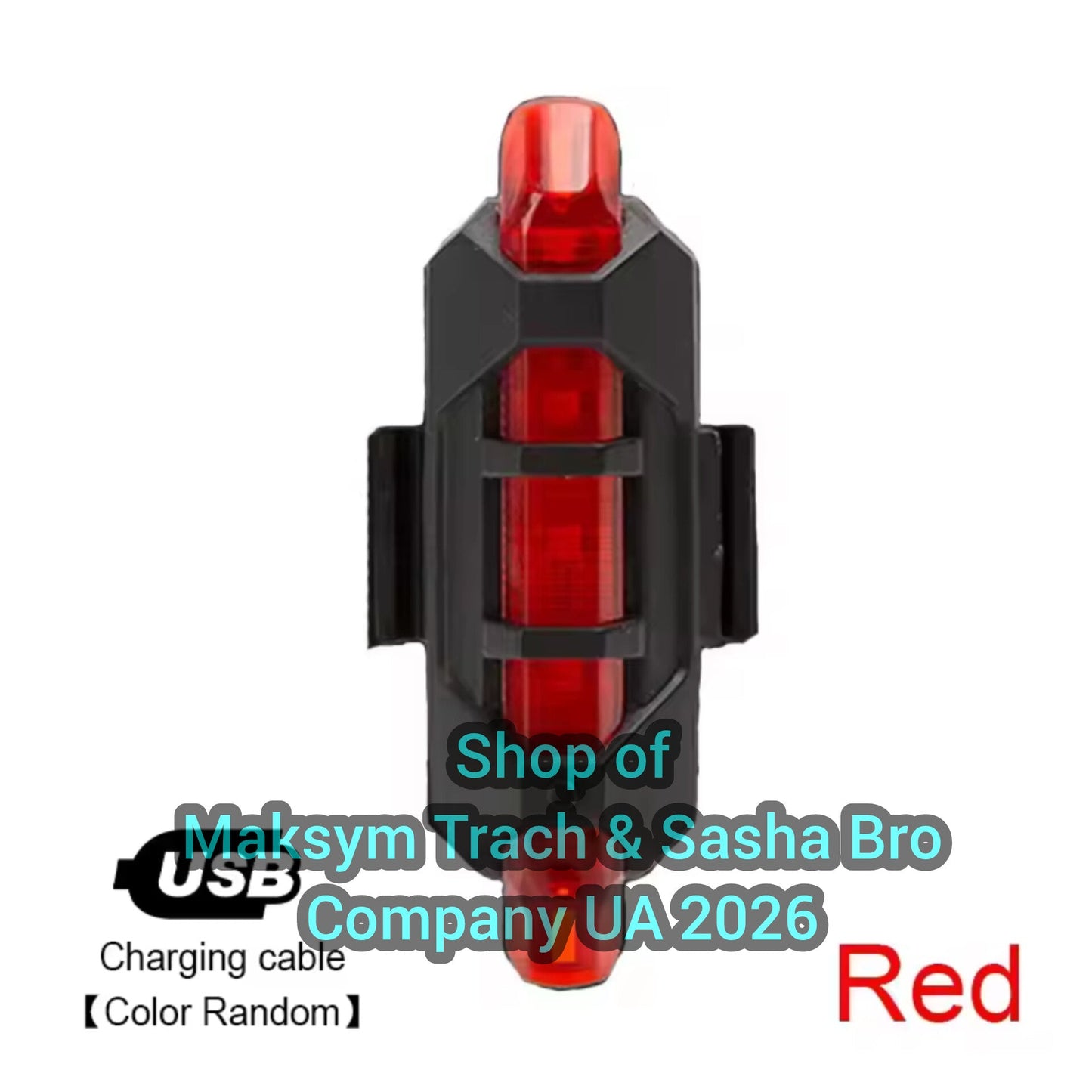 🔥Bike Light Set Bicycle Headlight Taillight USB Rechargeable!