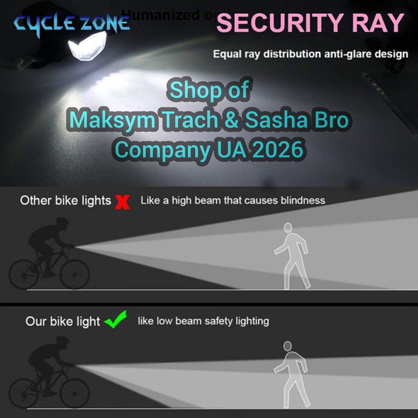 🔥Bike Light Set Bicycle Headlight Taillight USB Rechargeable!